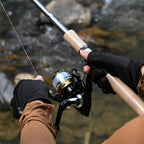 2Pcs Fishing Pole Combo,Carbon Fiber Fishing Pole ,12 +1 Shielded Bearings Stainless Steel Bb Spinning Reels Fishing Carrier Bag
