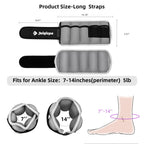 Adjustable Ankle Weights 1 Pair 2/4/6/8/10 LBS Wrist Leg Arm Weights for Women Kids Men,Strength Training with Removable Weight
