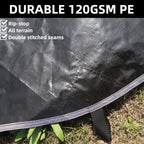 Danchel Outdoor Waterproof Canvas Tent Footprint Camping Accessories, 6M/20Ft Bell Tent Round Tarp Ground Sheet For Yurt Tent Fl