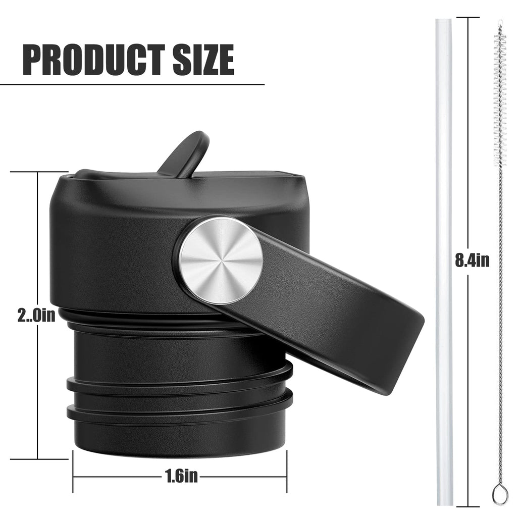 Standard Mouth Straw Lid For Hydroflask 24 21 18 Oz,Lid With Straws Fit For Hydro Flask And Other Water Bottles Sports Cap Top R