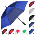 Mrtlloa Automatic Open Golf Umbrella Extra-Large Oversized Double Canopy Vented Windproof Waterproof Stick Rain Golf Umbrellas F