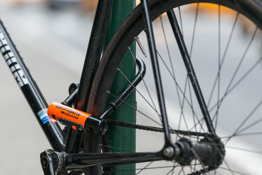 Kryptonite Evolution Mini-9 Bike U-Lock, Heavy Duty Anti-Theft Sold Secure Gold Bicycle U Lock, 14Mm Shackle With Mounting Brack