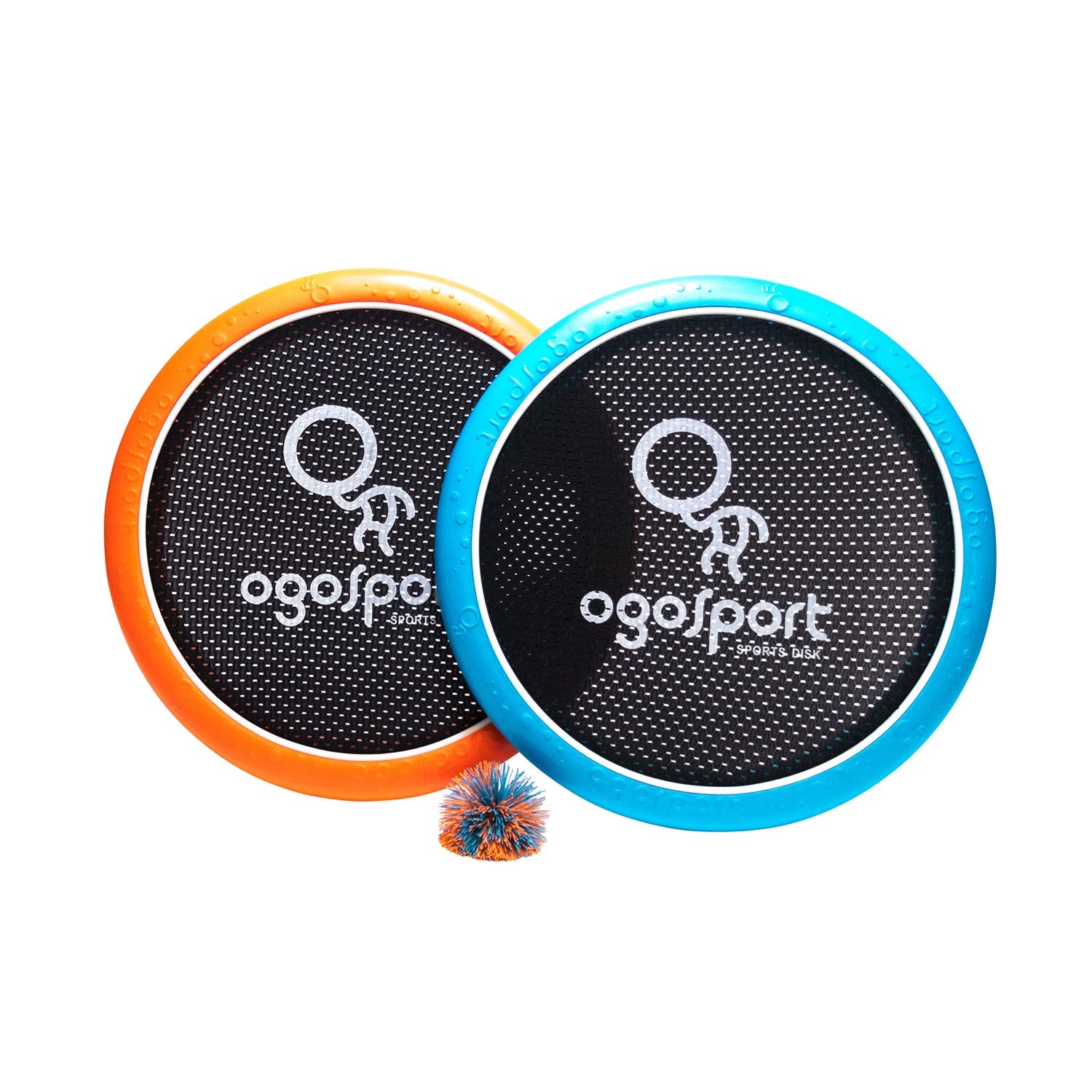 OgoSport OgoDisk Max XL Disc Set - Large 15 Inch Disks with OgoSoft Rubber Ball - Outdoor Bouncy Disk Game for Lawn & Pool - Thr