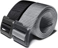 Cqr Tactical Belt, Military Style Heavy Duty Belt, Webbing Edc Quick-Release Buckle, 2Pack Plastic Flip Tab Black/Grey, X-Large
