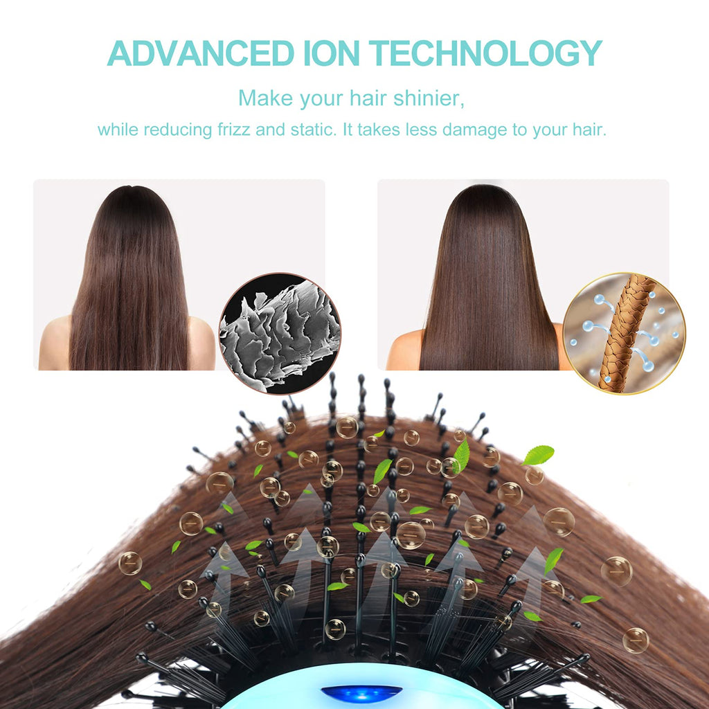 Hot Air Brush, Aima Beauty Professional One Step Hair Dryer  Volumizer 4 In 1 Upgrade Anti-Scald Negative Ionic Technology For A