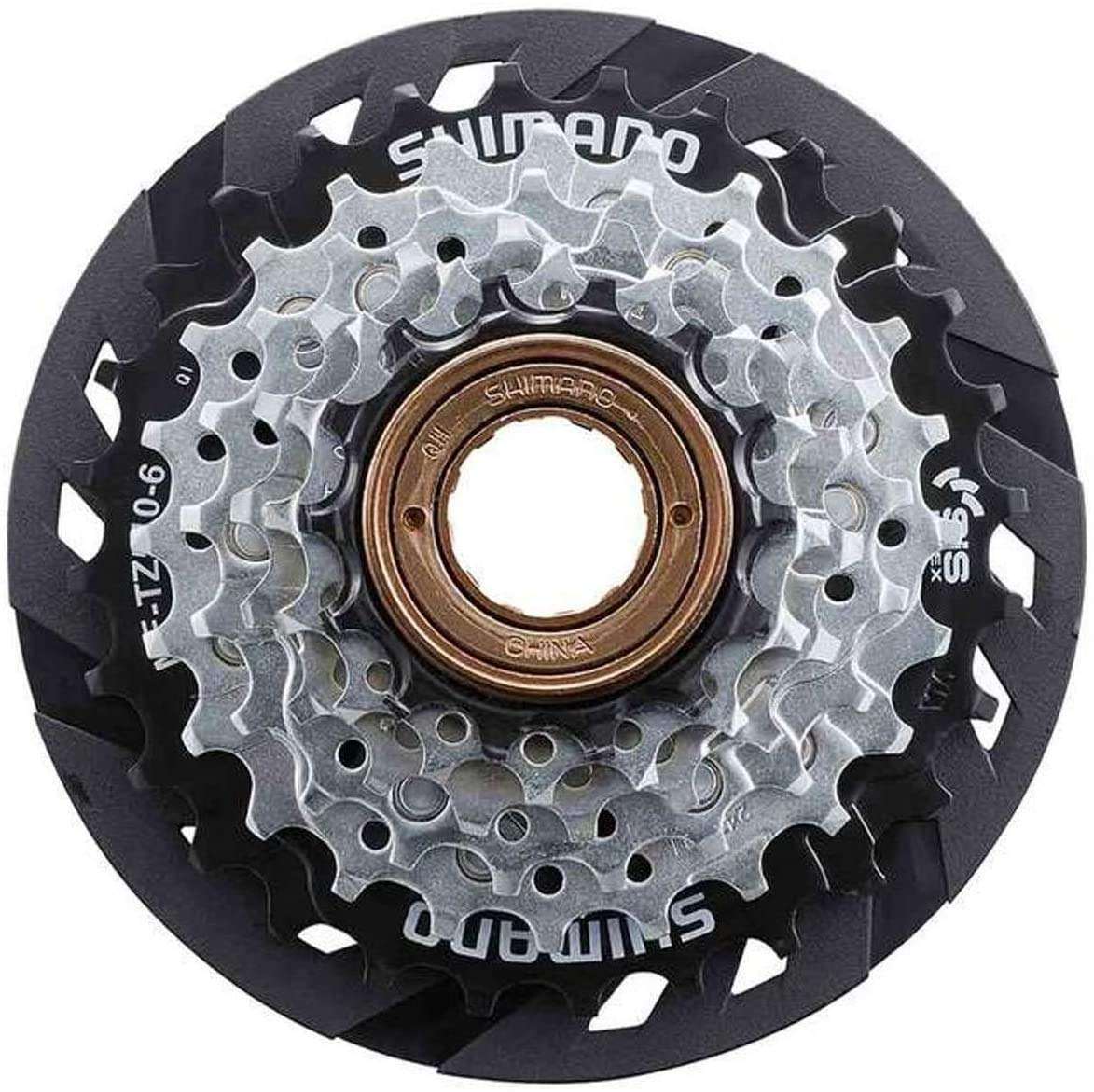 Shimano 6-Speed Bicycle Freewheel Replacement Cluster - Mf-Tz510-14-28 - Emftz5106428Cp