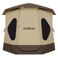 Acacia Space Tent, 2 To 3 Person Pop Up Camping Tent With 8 Windows And Footprint, Waterproof Windproof Easy Setup Hub Tent For