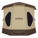 Acacia Space Tent, 2 To 3 Person Pop Up Camping Tent With 8 Windows And Footprint, Waterproof Windproof Easy Setup Hub Tent For