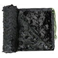 Loogu Black Camo Netting, 150D Camouflage Net For Sunshade, Camping, Military, Hunting Blind, Party Decorations - 10 X 10 Feet