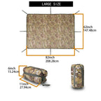 Mirzoyan Woobie Blanket, Military Poncho Liner Camo Insulated Camping Woobie Blanket For Outdoor Hiking (Yellow-Cp)
