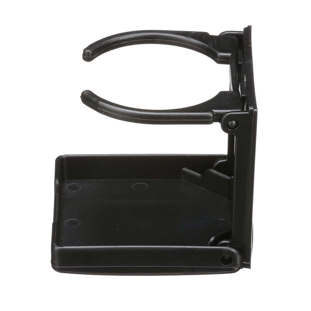 Attwood 11654-3 Fold-Up Drink Holder, 1 Rigid Ring, Molded Abs Plastic, 3 7/8-Inch H X 3 -Inch W, 7/8-Inch Closed Depth, Black