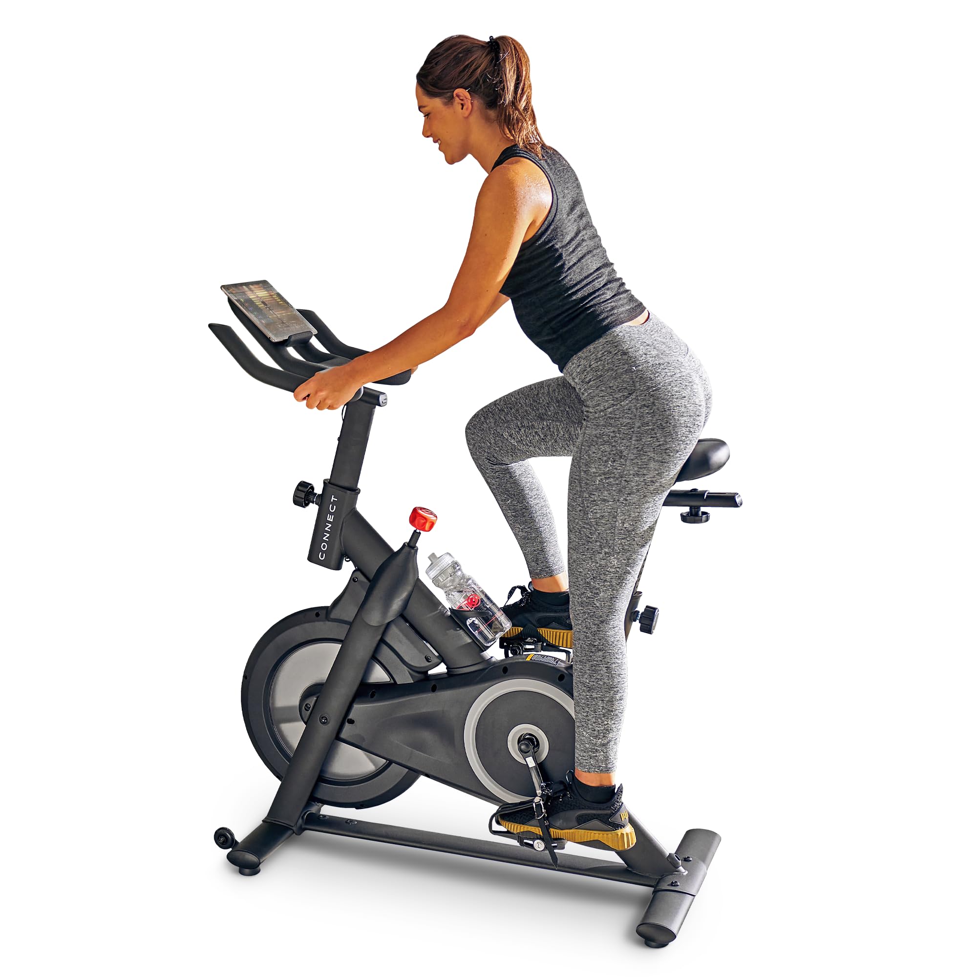 Echelon Ex-15 Smart Connect Fitness Bike, 30-Day Free Echelon Membership, Easy Storage, Small Spaces, Cushioned Seat, Solid, Sta