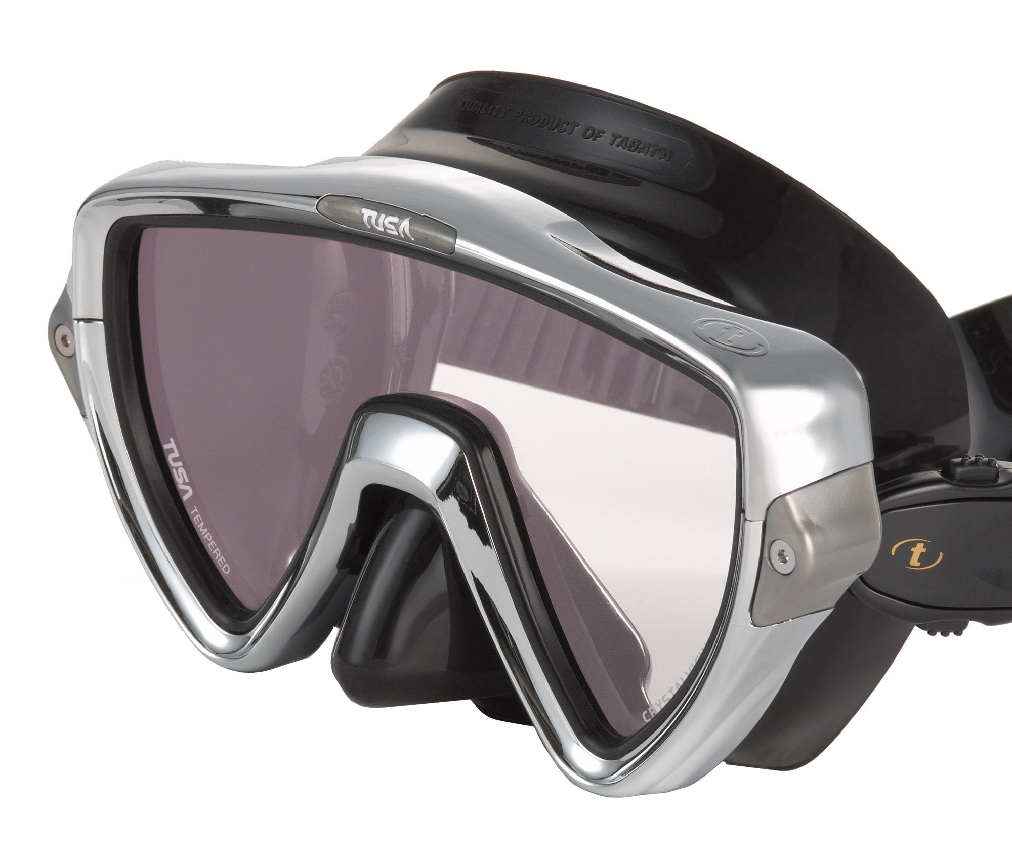 Tusa M-110 Visio Uno Pro Scuba Diving Mask, Chrome