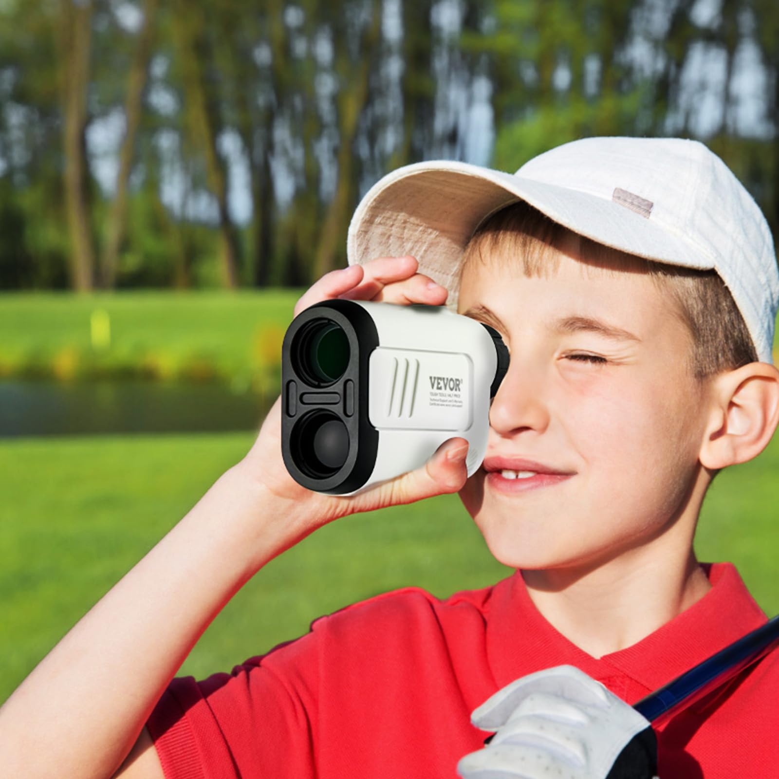 Vevor Golf Rangefinder, 650 Yards Laser Golfing Hunting Range Finder, 6X Magnification Distance Measuring, Golfing Accessory Wit