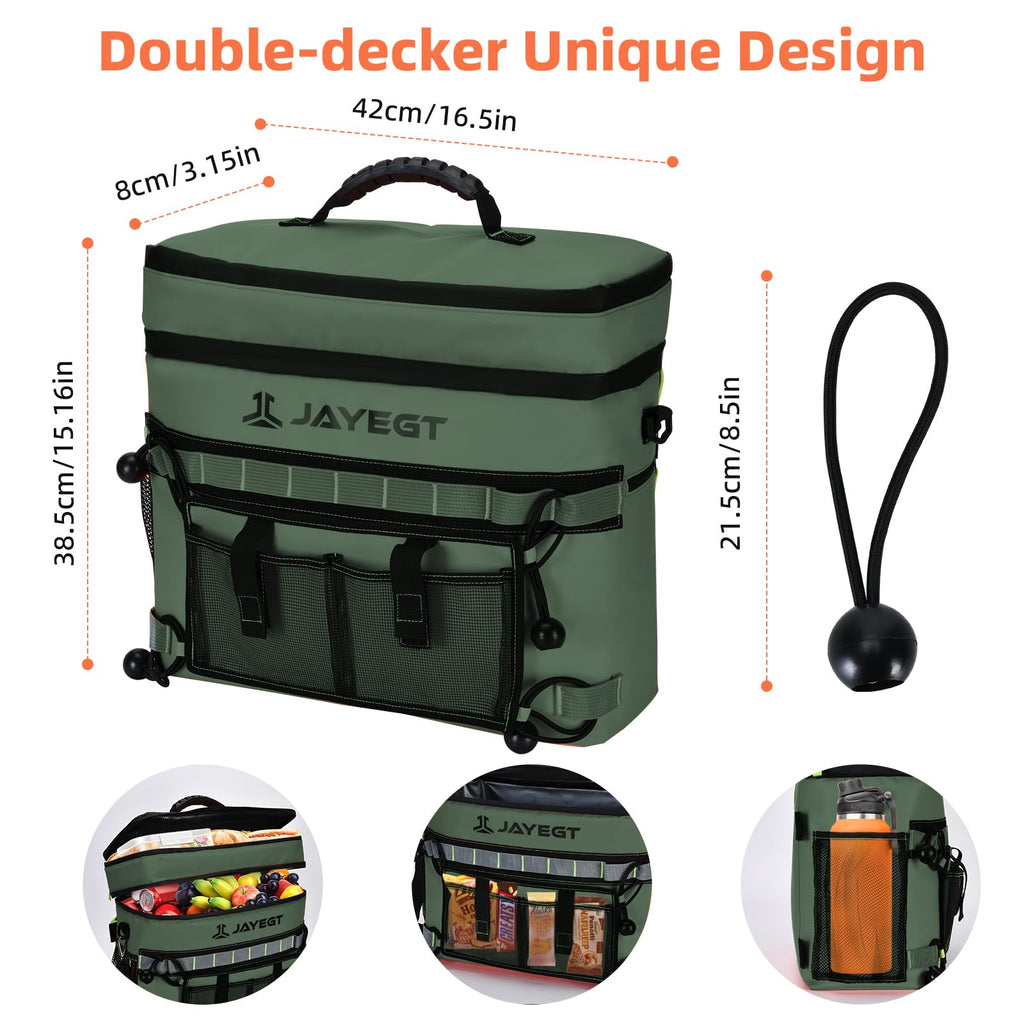 Kayak Cooler Behind Seat - Waterproof Cooler Bag Compatible With Lawn-Chair Seat Kayak,Kayak Accessories Camping Cooler, Portabl