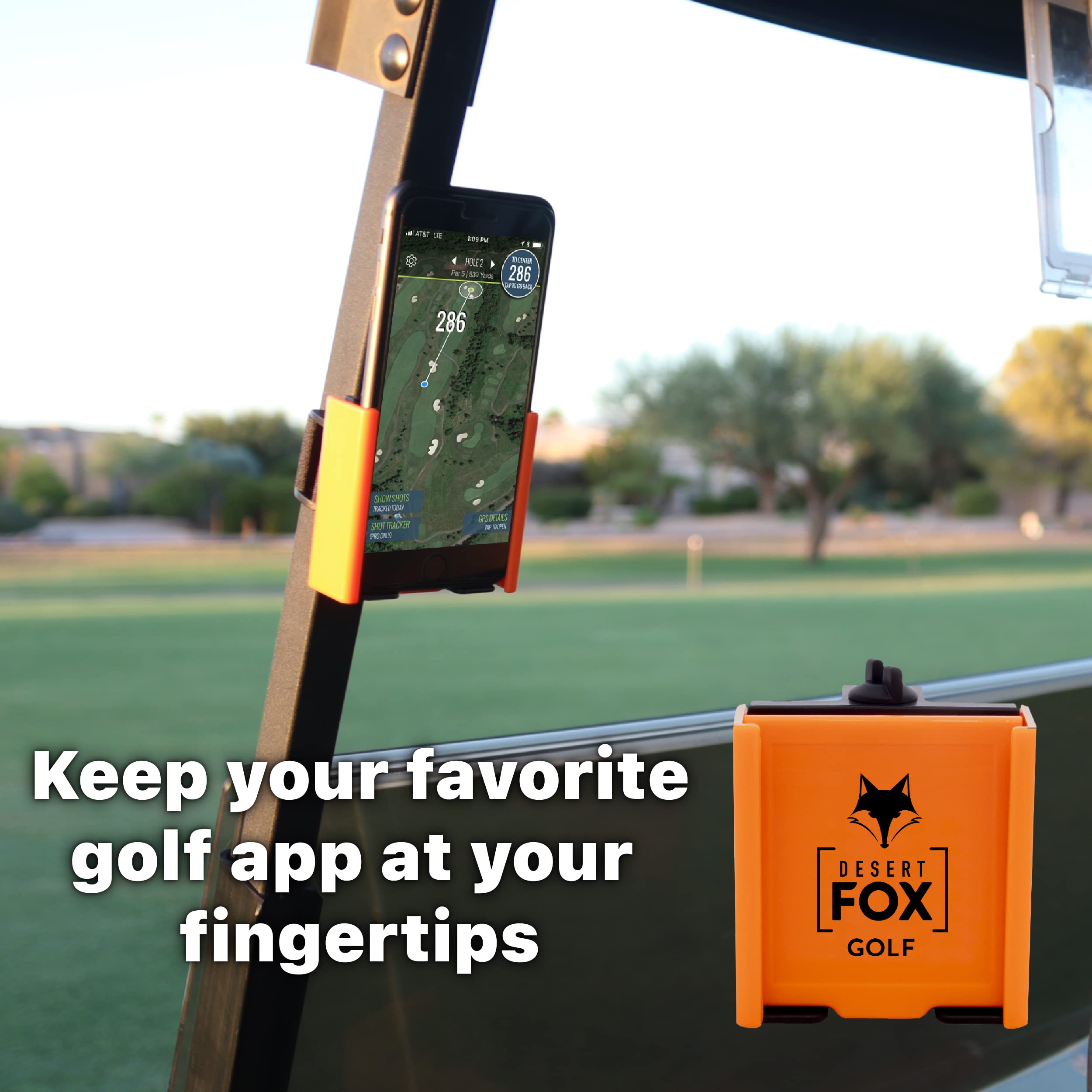 Desert Fox Golf Phone Caddy (Red Line)