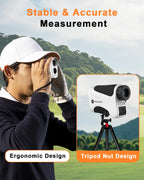 PEAKPULSE Range Finder Golf with Slope 1700 Yards 6X Zoom Angle Measurement Laser Golfing Rangefinders Distance Flag Pole Locked