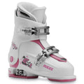 Roces Adjustable Youth Ski Boot - Size 22.5-25.5 - White/Deep Pink