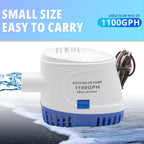 Yqmigu Automatic Water Pump 1100Gph,12V Bilge Pump,Equipped With Internal Floating Switch, Suitable For Submarines, Basement Pud