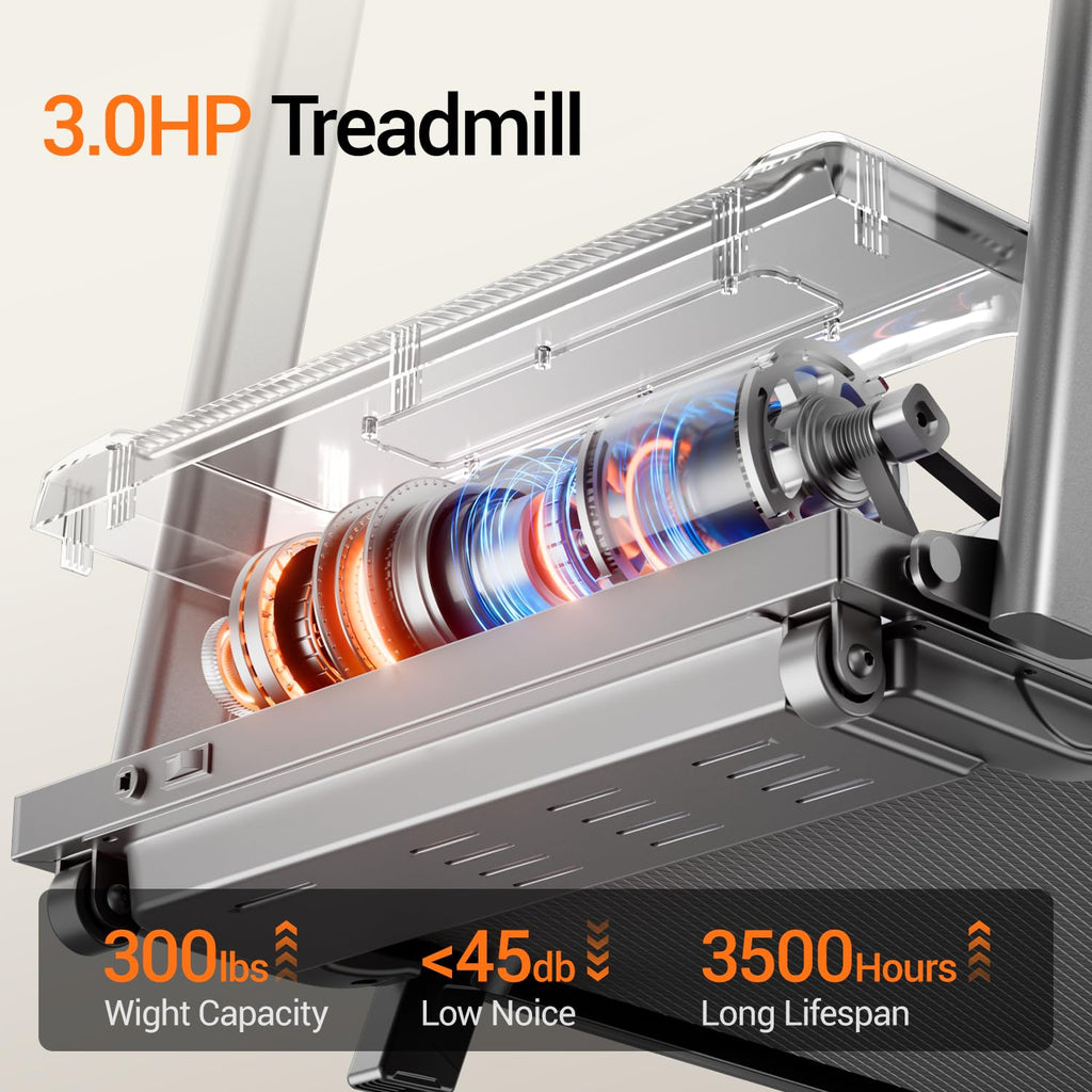 12% Incline Treadmill with Handle, 3-in-1 Portable Treadmills for Home and Office, Foldable Treadmills with 300 Lbs Weight Capac