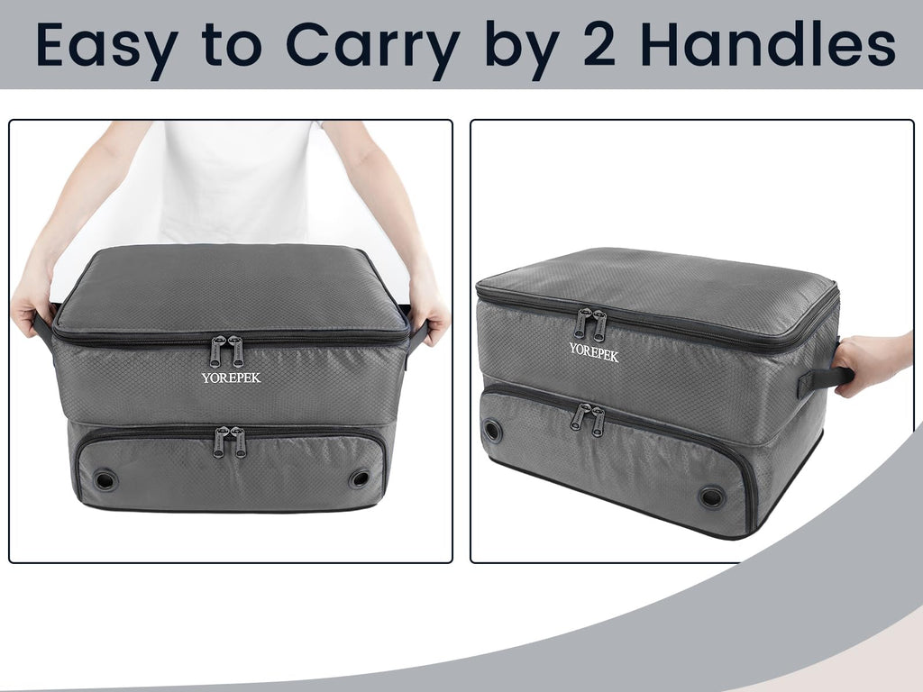 2 Layer Golf Trunk Organizer, Waterproof Car Golf Locker With Separate Ventilated Compartment For 2 Pair Shoes, Durable Golf Tru