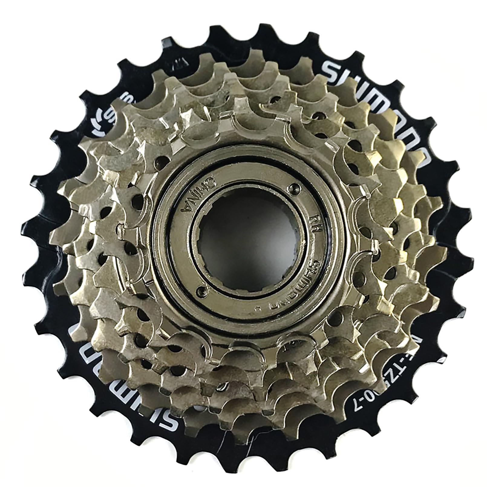Rainflowwer Shimano 7 Speed Bike Freewheel, Mf-Tz500-7 Bicycle Freewheel 14-28T Multiple Freewheel Cycling Replacement Part
