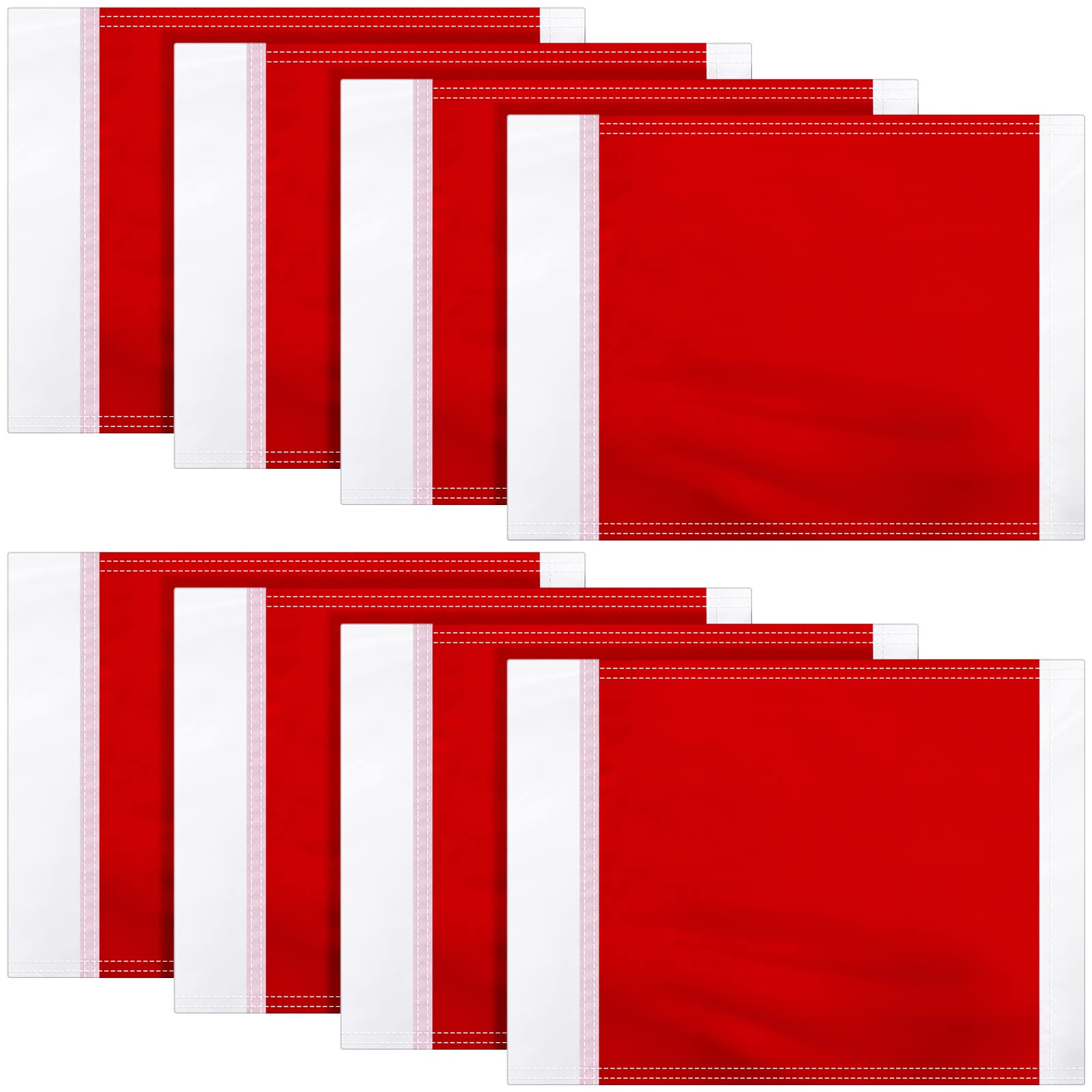 Mepase 4 Pcs Replacement Soccer Flags Red Soccer Corner Flags Referee football Equipment for Football Track Volleyball Training 