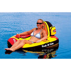 Sportsstuff Trek N Tube, 1 Person, 50 In. (Deflated) 48 In. (Inflated), Yellow, Red, Black