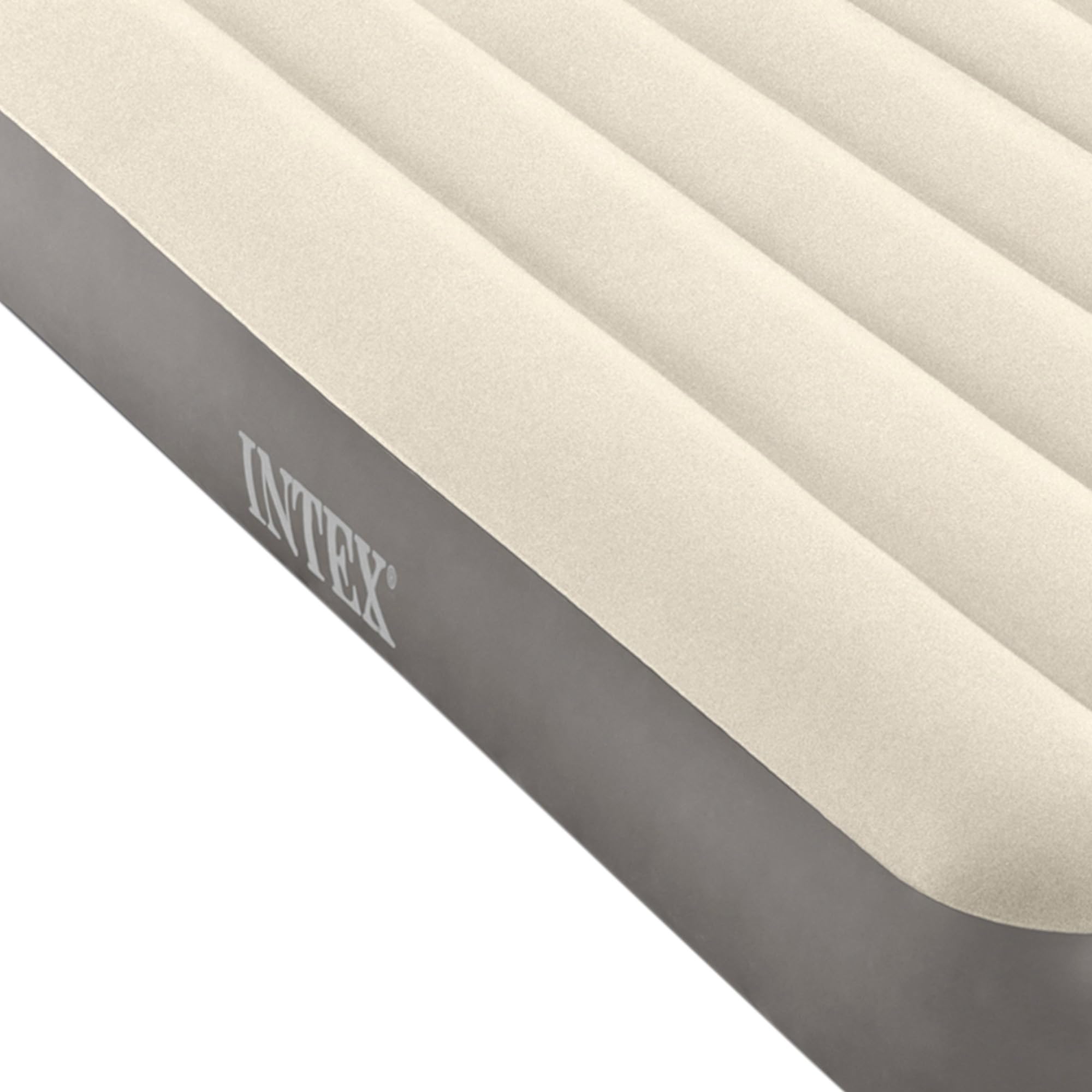 Intex Unisexs Queen Dura-Beam Series Single High Airbed, Taupegrey, One Size