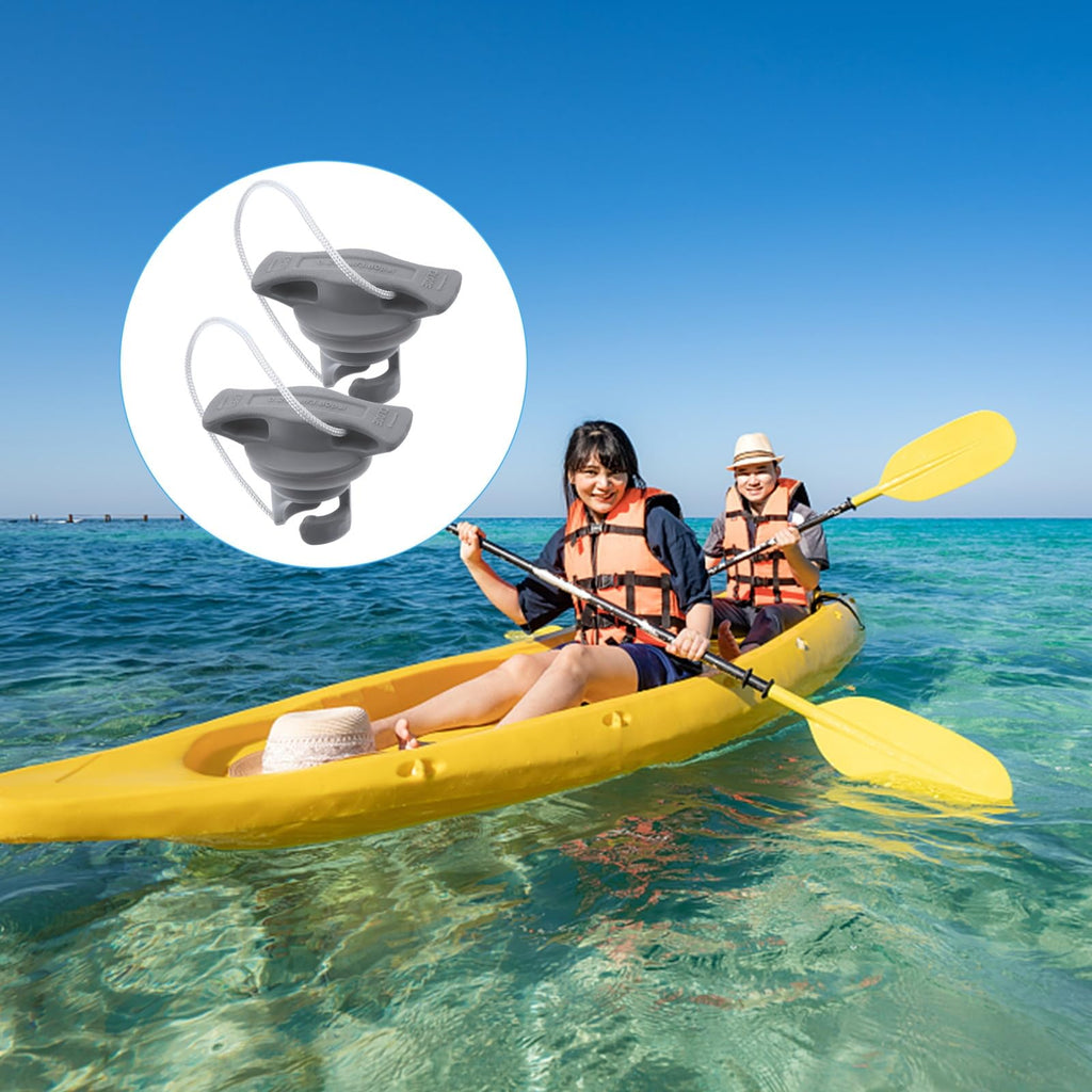 Besportble 2Pcs Boat Air Valve Plug Inflatable Boat Valve Cover Dust Proof Spiral Air Plugs Replacement For Rubber Dinghy Raft K