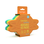Bentgo Buddies Reusable Ice Packs - Slim Ice Packs for Lunch Boxes, Lunch Bags, and Coolers - Multicolored 4-Pack (Planet)