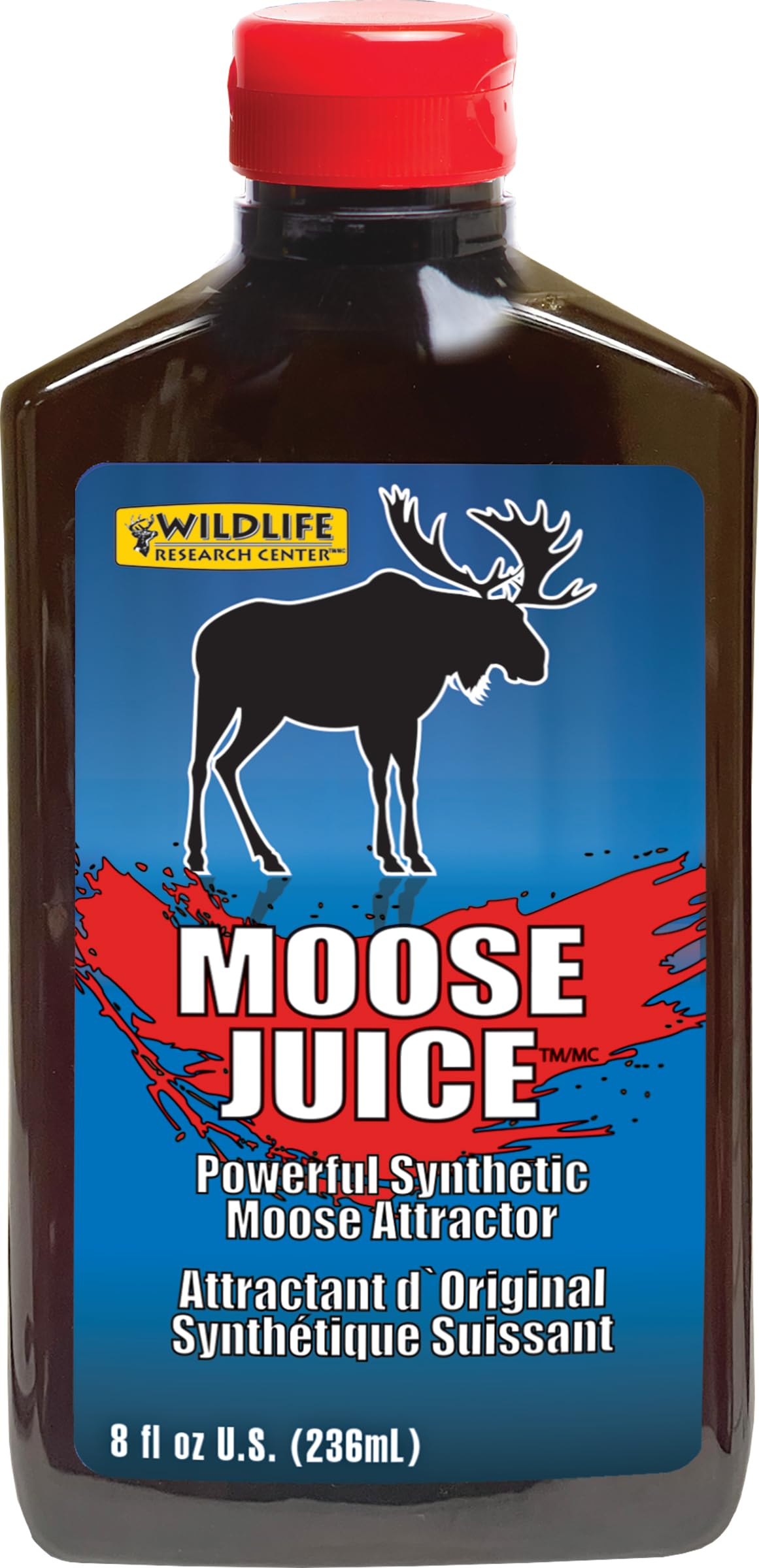 Wildlife Research Center Moose Juice, Powerful Synthetic Moose Scent Attractant, All-Season and Rut Time Lure, 8 FL OZ Squirt To