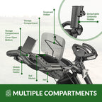 Caddytek Caddylite Ez V8 3 Wheel Golf Push Cart - Lightweight And Easy To Fold