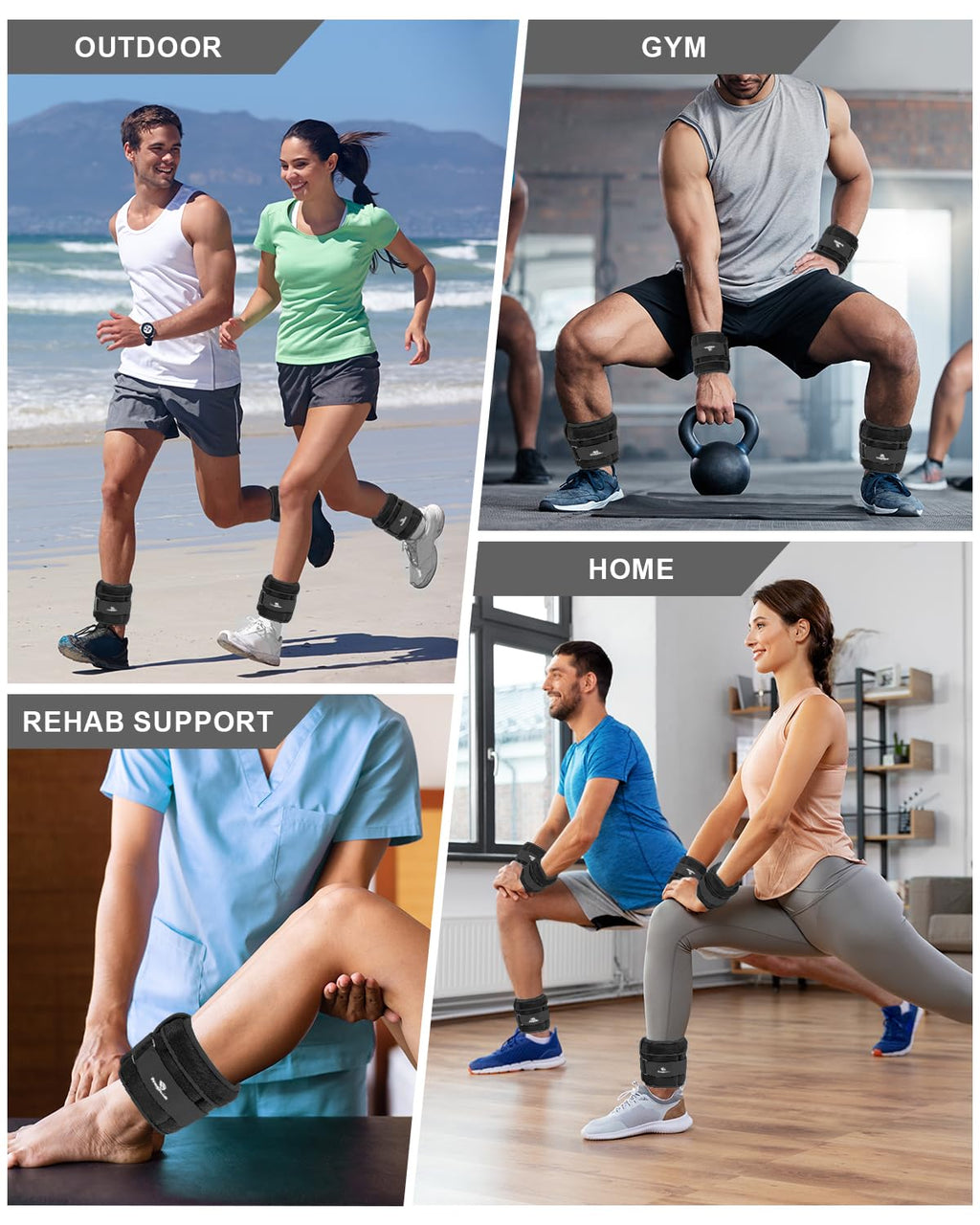 Adjustable Ankle Weights 1-12 Lbs Pair With Removable Weight For Jogging, Gymnastics, Aerobics, Physical Therapy, Resistance Tra