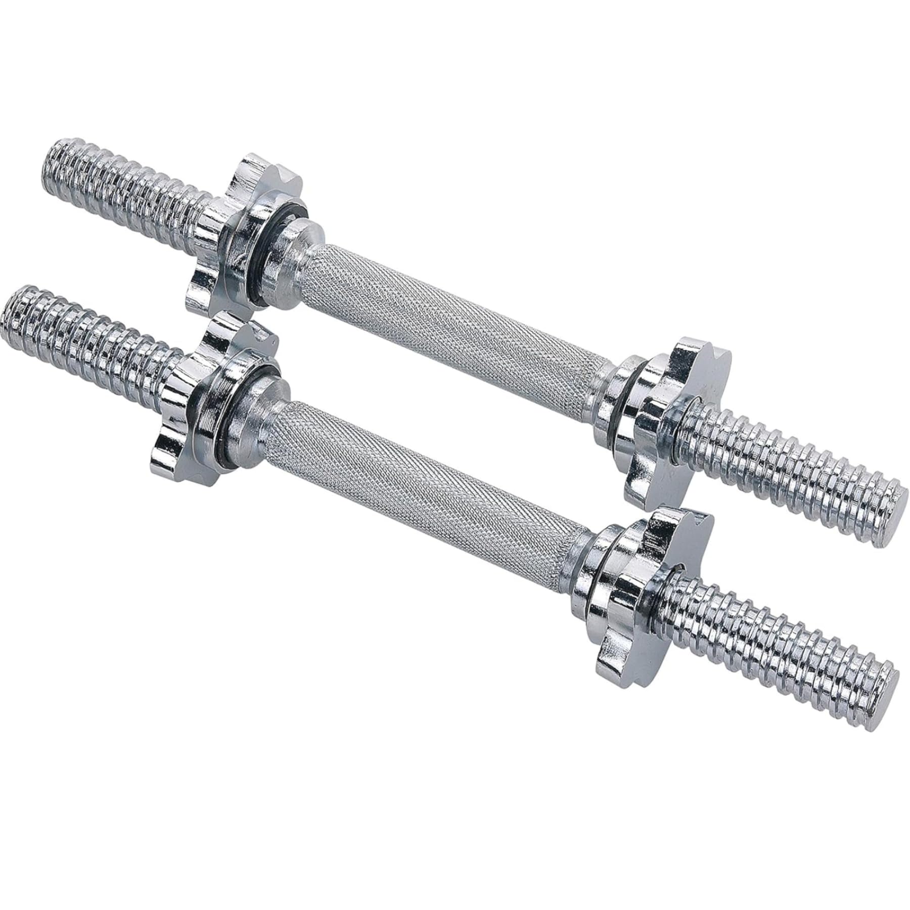 Sunny Health & Fitness 14 Threaded Chrome Dumbbell Bar Pair - STDBH-14