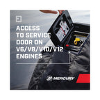 Mercury Marine Tow N Stow Outboard Cover 175-225Hp Fourstroke, Black