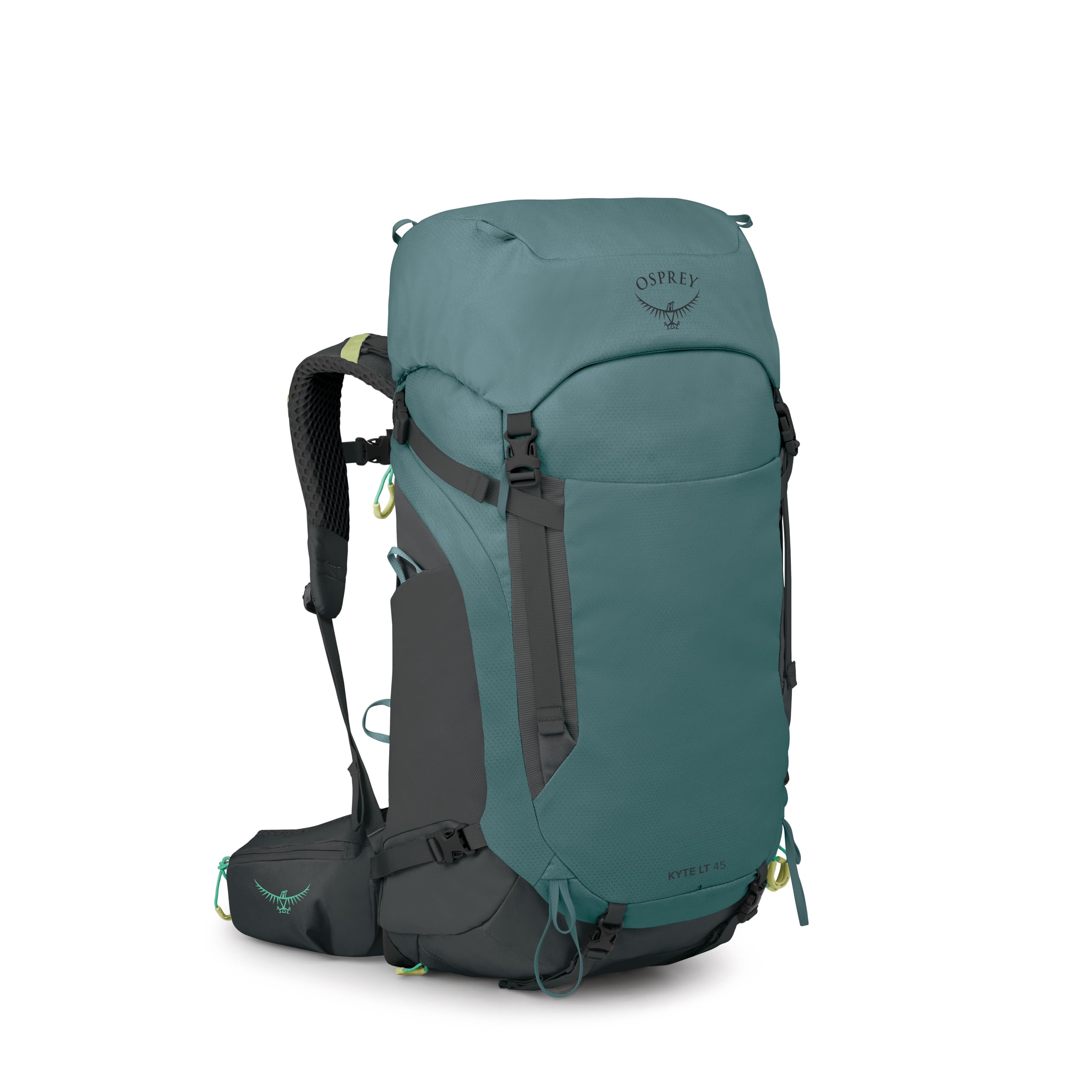 Osprey Kyte LT 45L Womens Backpacking Backpack - Lightweight Hiking & Camping Bag with Waterproof Raincover, Cascade Blue