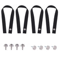 4pcs Pontoon Boat Ladder Strap, 18 Inches Polyester Boat Ladder Strap Clip Replacement with Screws for Ship Car RV Garage Access