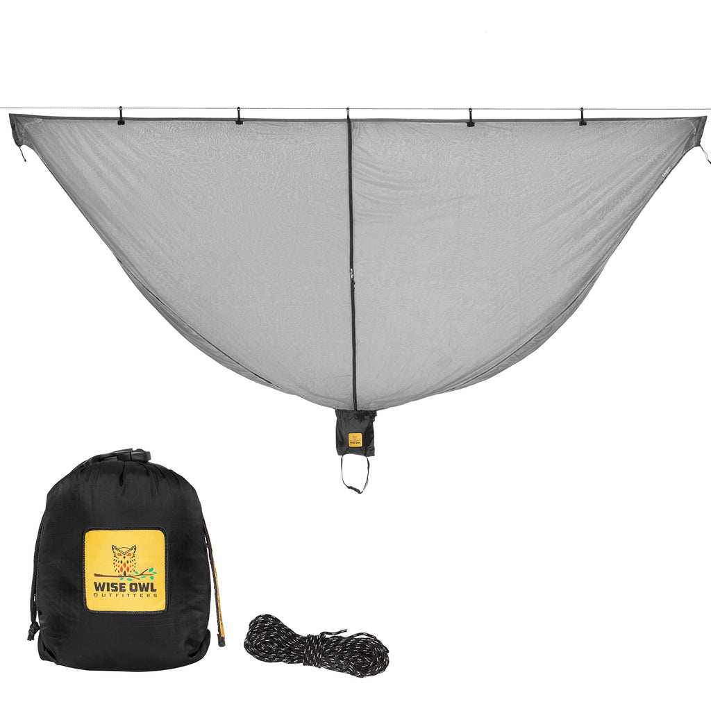 Wise Owl Outfitters Hammock Bug Net - Mosquito Net For Hammock, Lightweight Bug Netting For Camping, Hiking, Backpacking, Forest