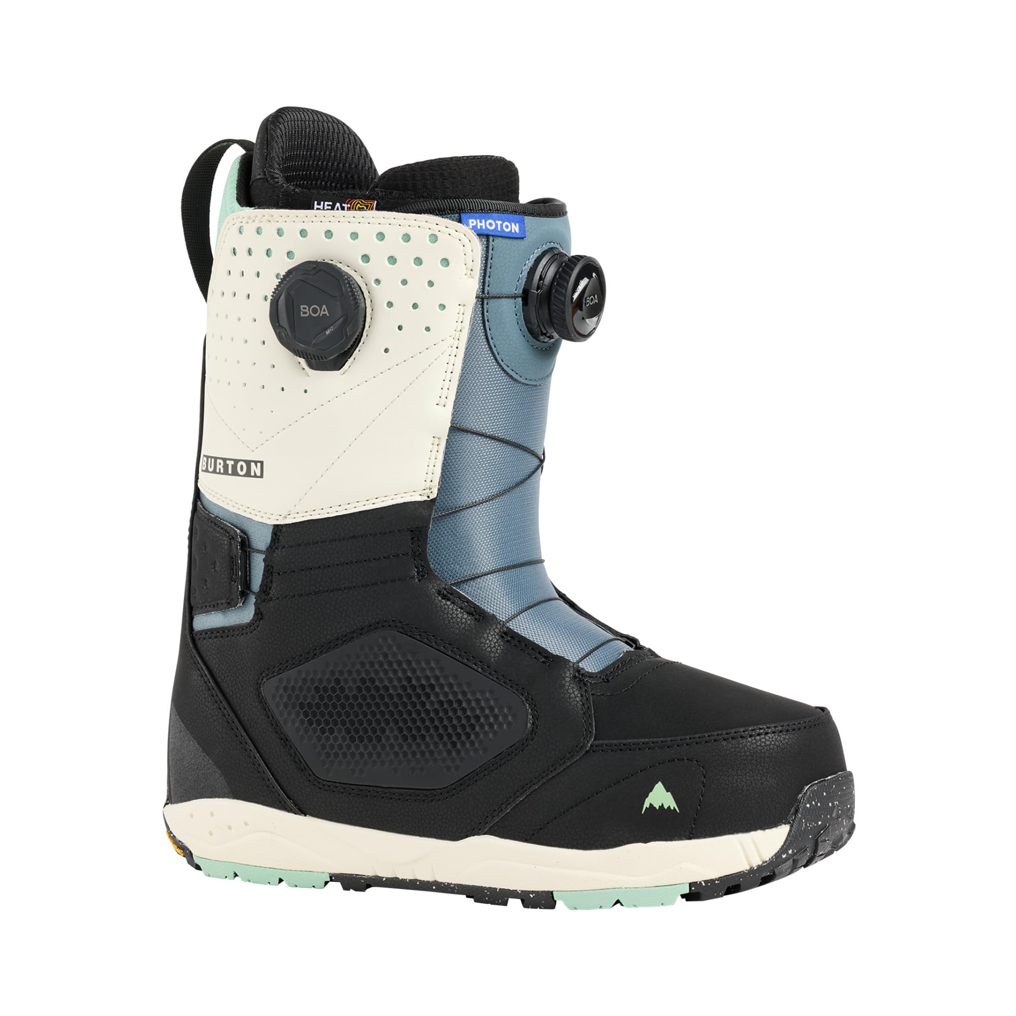 Burton Mens Photon BOA Snowboard Boots, Size 12, Black/Multi