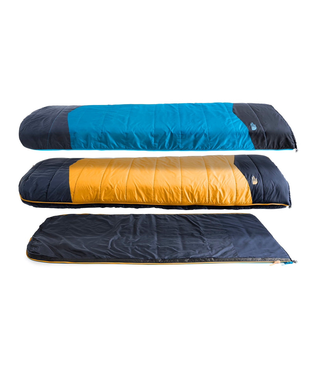 The North Face Dolomite One 15F / -9C, 3-in-1 Insulated Sleeping Bag | Water Repellent, Rectangular Shape, Fleece Lined Mid Laye