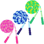Grawun Jump Rope For Kids, Soft Beaded Jump Rope, Adjustable Length Tangle-Free Segmented Soft Beaded Skipping Rope, For Women, 