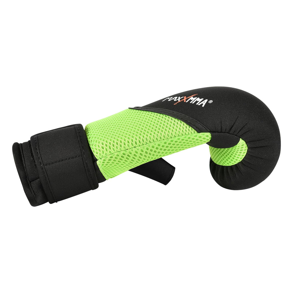 Maxxmma Neoprene Washable Heavy Bag Gloves - Boxing Punching Training (Neon Yellow, L/Xl)