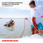 Airhead 2 Section Tow Rope, 1-2 Rider Towable Tubes, 60-Feet, 2,375 Break Strength