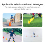 Reehut 7.5 Inch Plastic Sport Training Traffic Cone (Set Of 12, Orange)