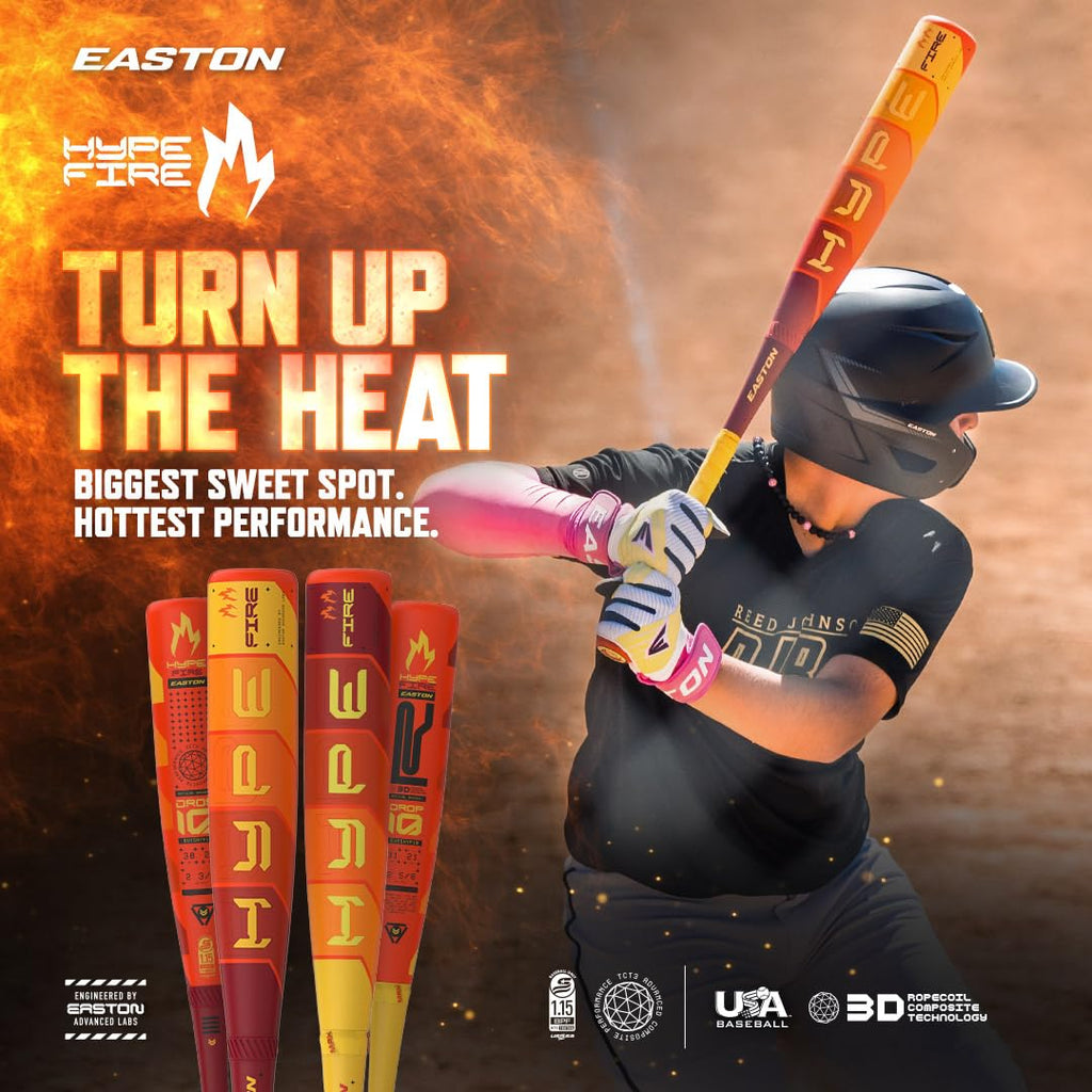 Easton | 2025 | Hype FIRE Baseball Bat | USA | -5 Drop | 2 5/8 Barrel | 31 inch