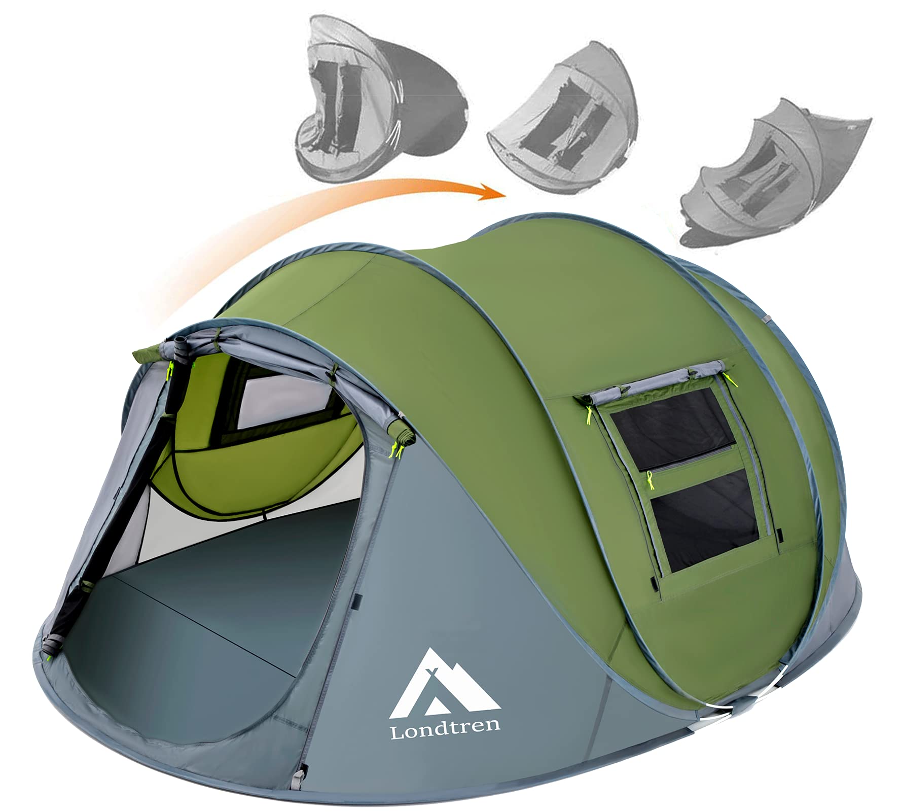 Pop Up Tents for Camping 4 Person Waterproof Pop Up Army Tents Surplus Tents Military Popup Tent Camping Easy Up Camping Tents I