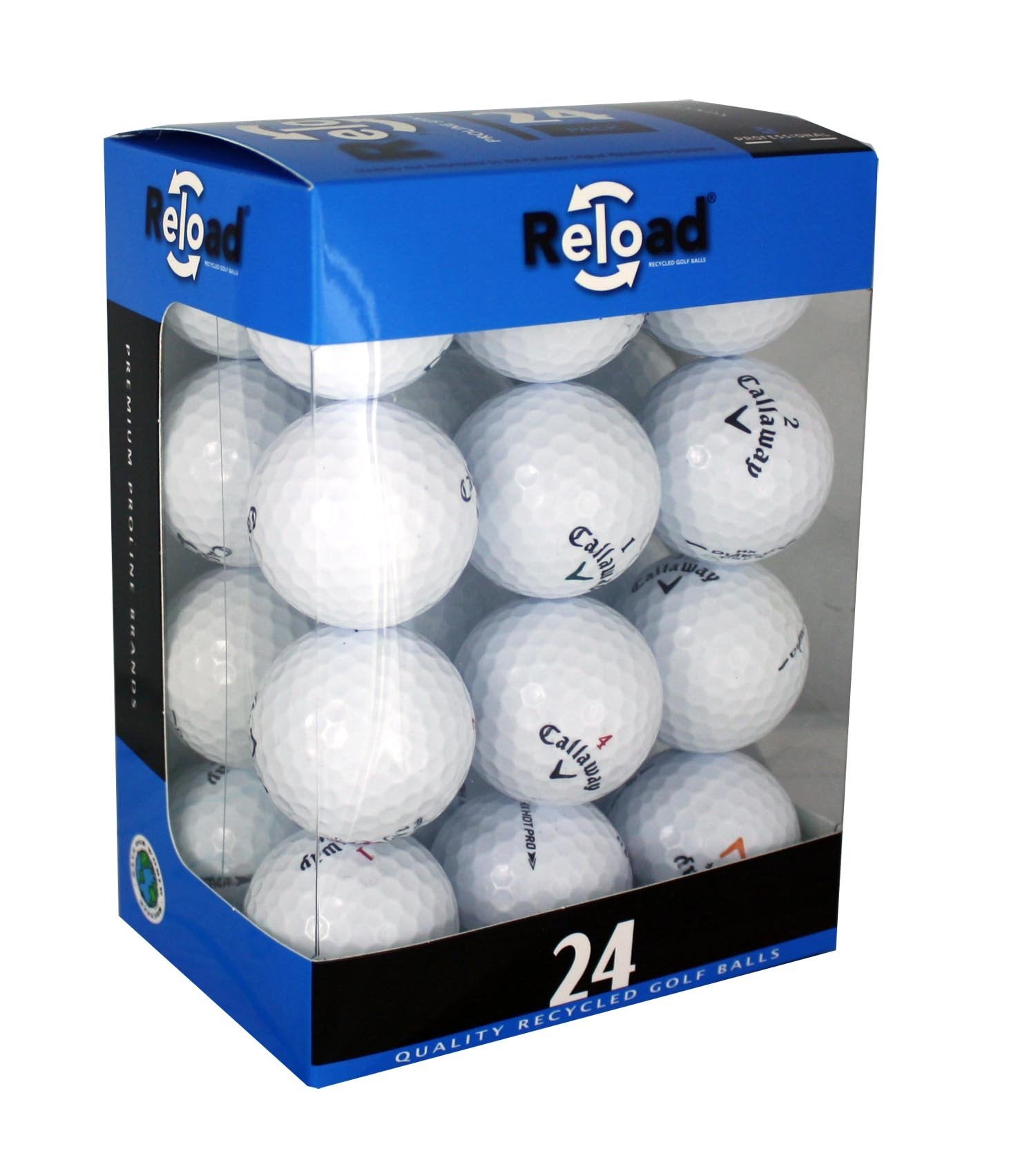 Reload Recycled Golf Balls (24-Pack) Of Callaway Golf Balls, One Size, White