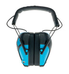 Caldwell E-Max Pro Electronic Hearing Protection 23-24 Nrr - Adjustable Lo Pro Earmuffs For Shooting, Hunting And Range, Neon Bl