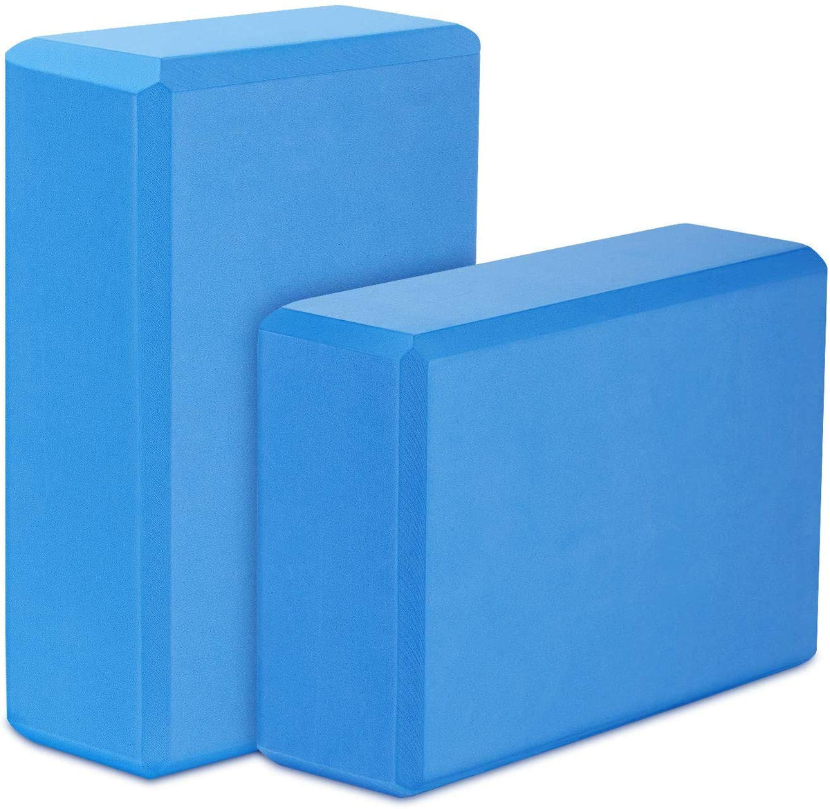 Olahraga Eva Foam High Density Fitness Home Gym Workout Yoga Block To Support And Deepen Poses (Blue)